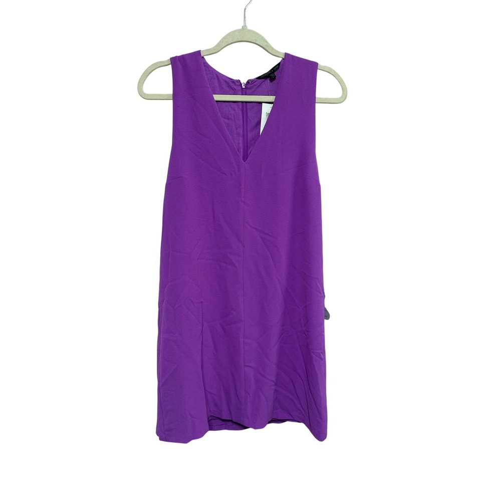 Felicity & Coco Ren Shift Dress Orchid Purple V-Neck Sleeveless Mini NWT Small